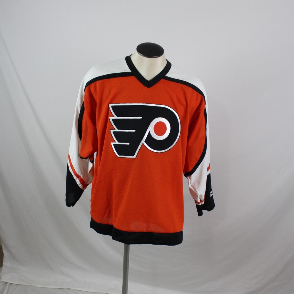 Philadephia Flyers CCM large orange jersey 90s era